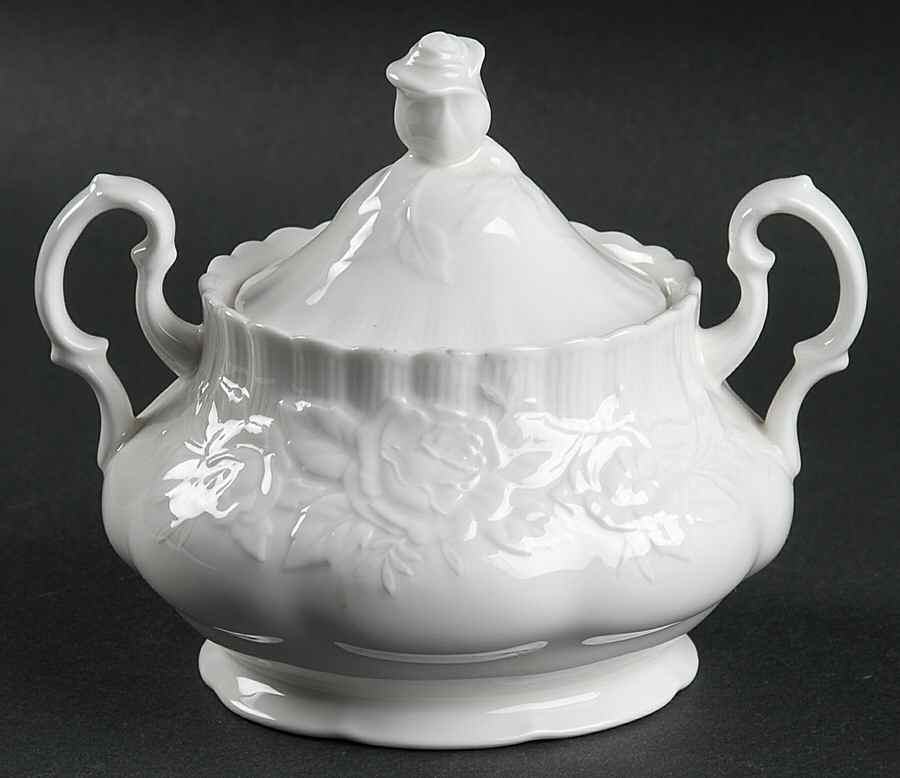 Old English Garden (No Trim) Sugar Bowl & Lid by Royal Albert-1