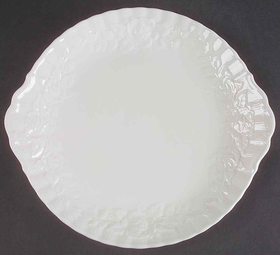 Old English Garden (No Trim) Handled Cake Plate by Royal Albert-1