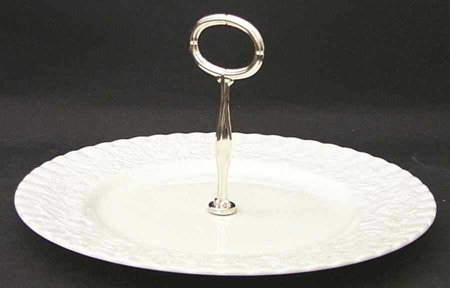 Old English Garden (No Trim) Round Serving Plate with Handle (DP) by Royal Albert-1
