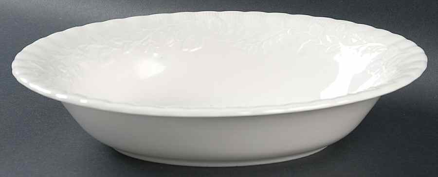 Old English Garden (No Trim) 9" Oval Vegetable Bowl by Royal Albert-1