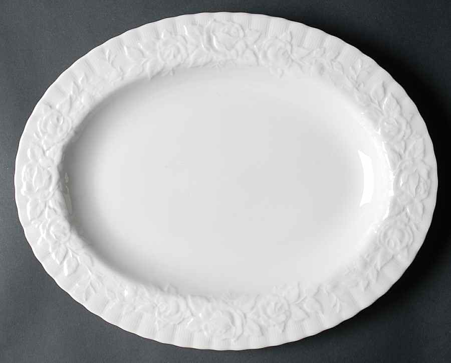 Old English Garden (No Trim) 13" Oval Serving Platter by Royal Albert-1