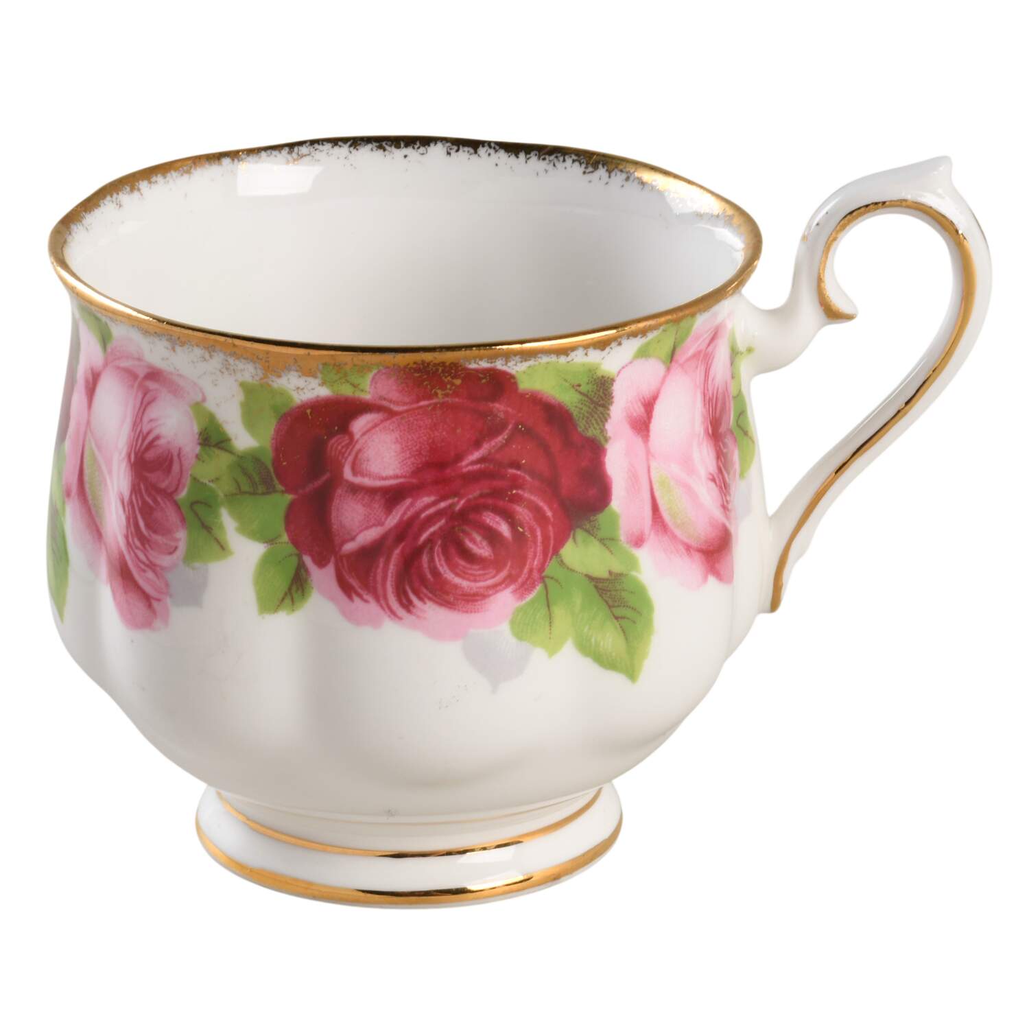 Old English Rose (Brushed Gold Trim) Snack Cup by Royal Albert-1