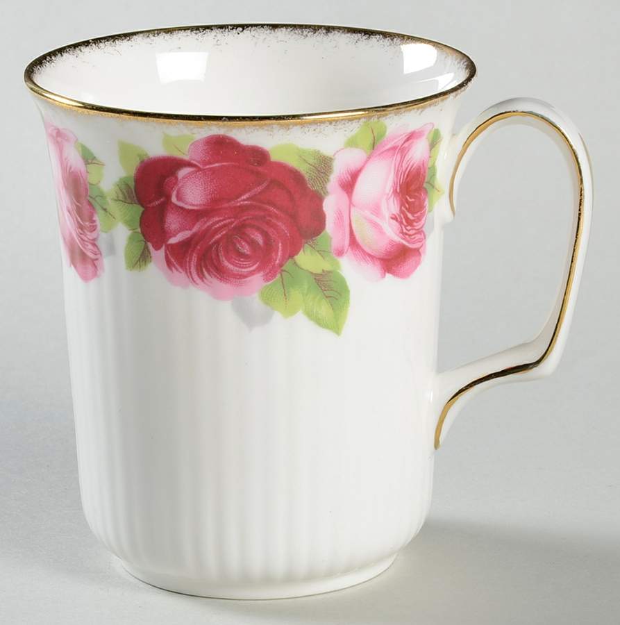Old English Rose (Brushed Gold Trim) Mug by Royal Albert-1