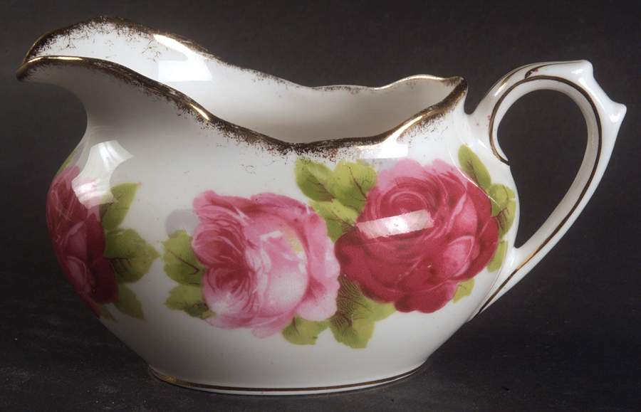 Old English Rose (Brushed Gold Trim) Mini Creamer by Royal Albert-1