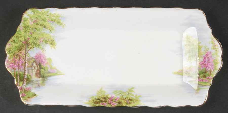 The Old Mill Large Sandwich Tray by Royal Albert-1