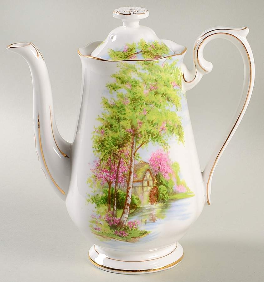 The Old Mill Mini Coffee Pot & Lid by Royal Albert-1