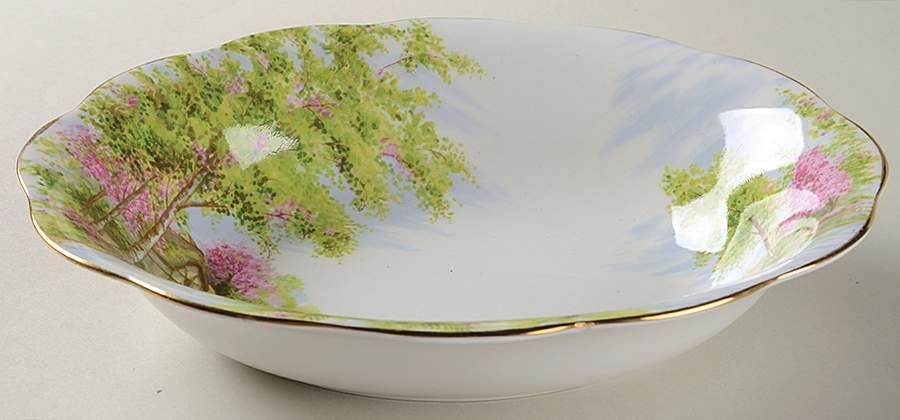 The Old Mill 9" Oval Vegetable Bowl by Royal Albert-1