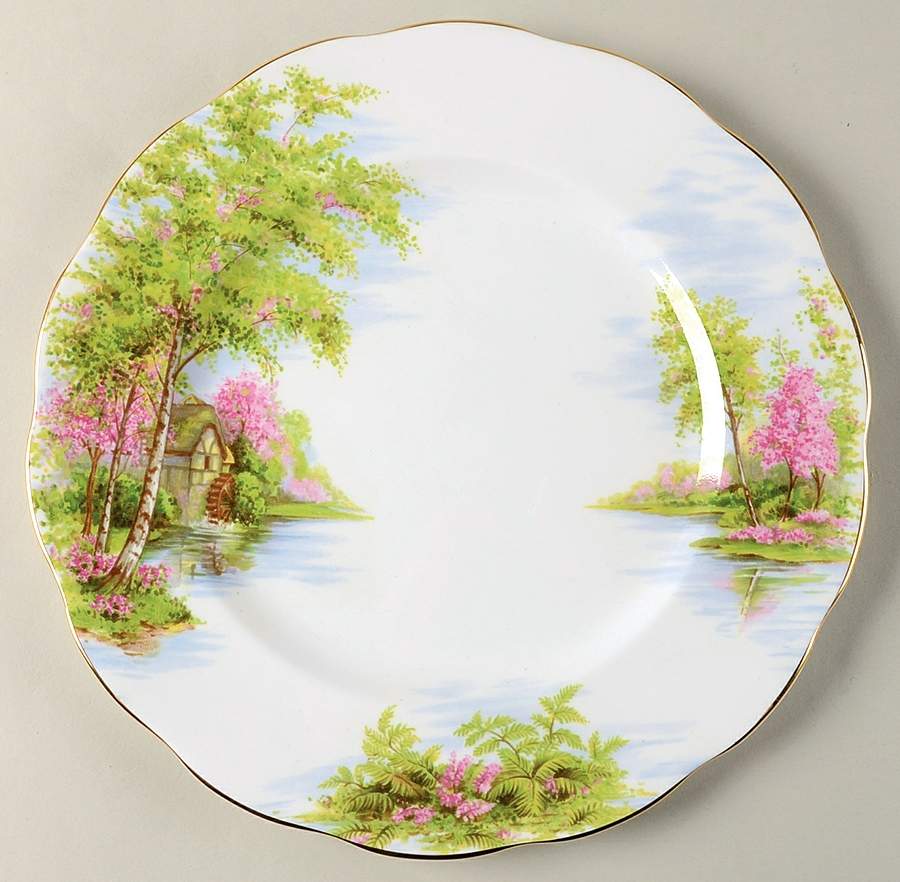 The Old Mill Dinner Plate by Royal Albert-1