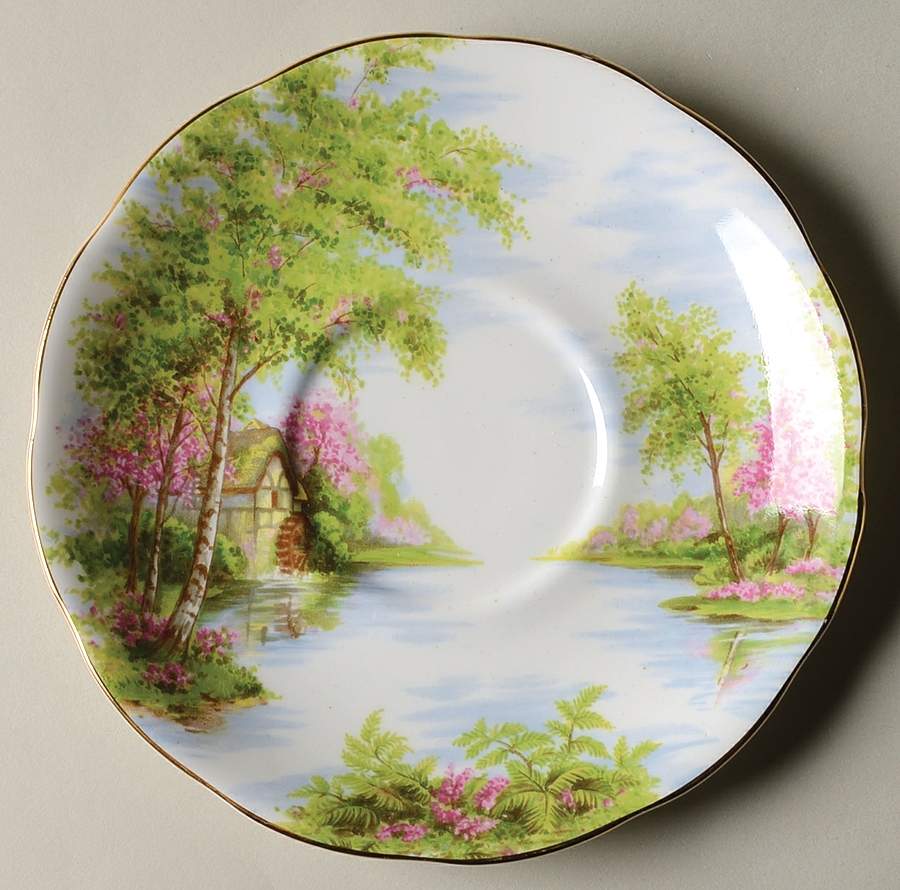 The Old Mill Saucer for Cream Soup Bowl by Royal Albert-1