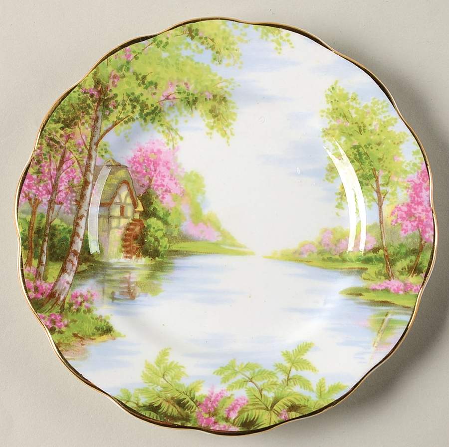 The Old Mill Small Bread & Butter Plate by Royal Albert-1