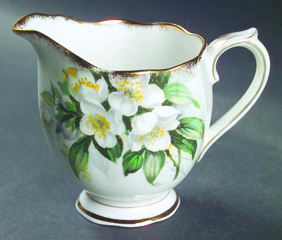 Orange Blossom (Gold Trim) Creamer by Royal Albert-1