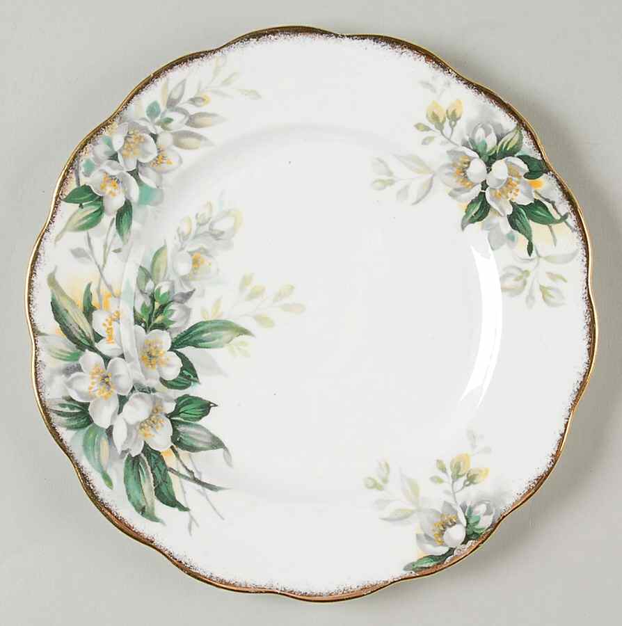 Orange Blossom (Gold Trim) Salad Plate by Royal Albert-1
