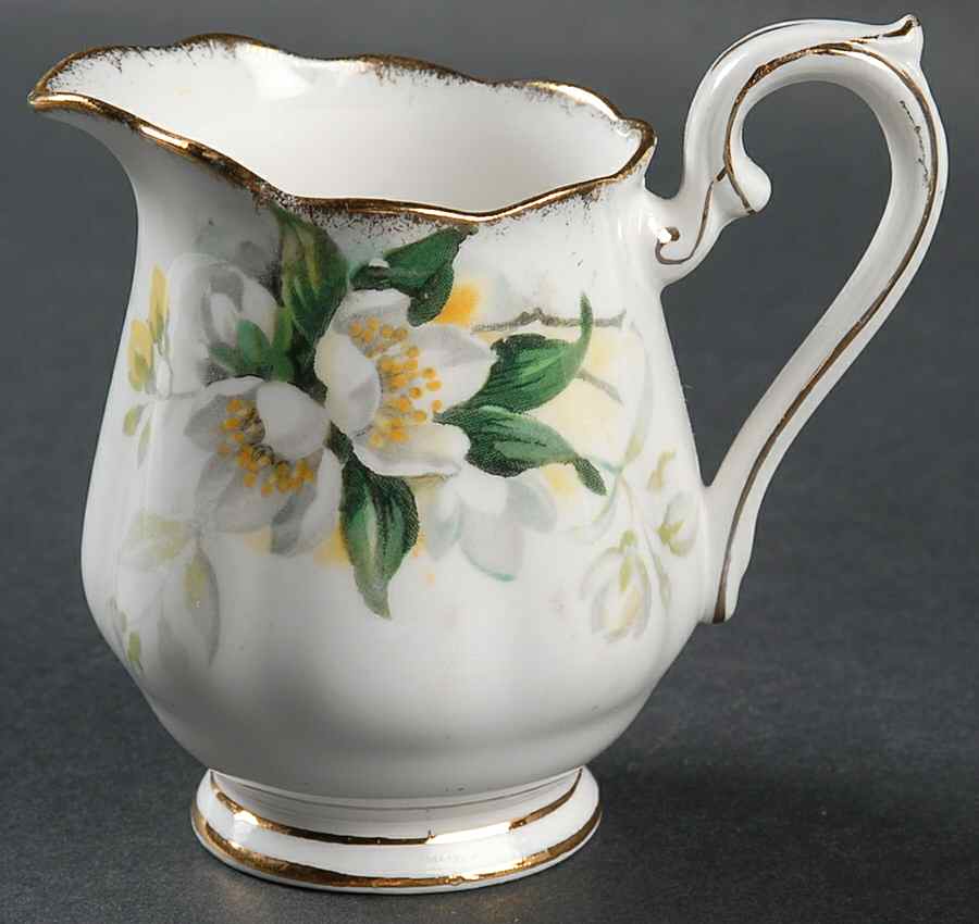 Orange Blossom (Gold Trim) Mini Creamer by Royal Albert-1