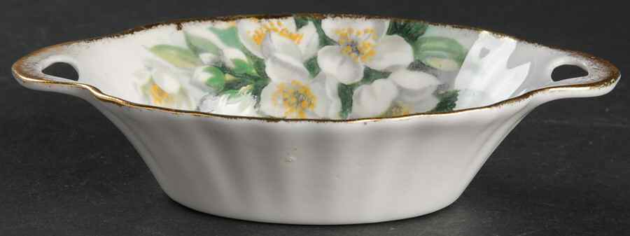 Orange Blossom (Gold Trim) Oval Sweet Meat Dish by Royal Albert-1