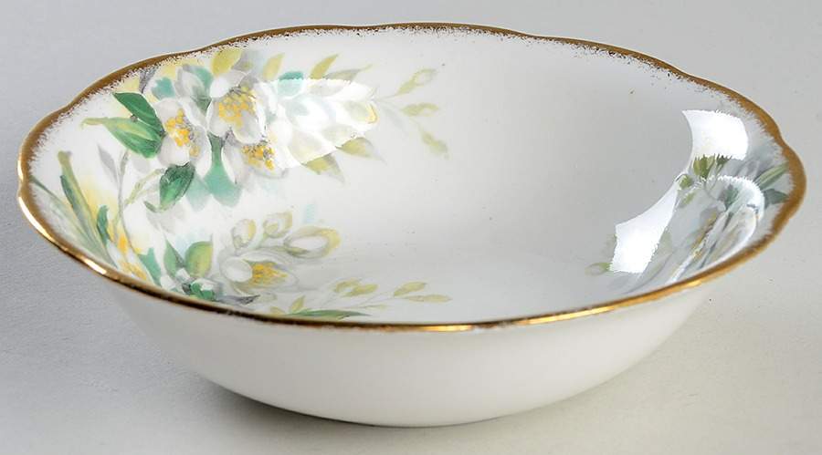 Orange Blossom (Gold Trim) Coupe Cereal Bowl by Royal Albert-1