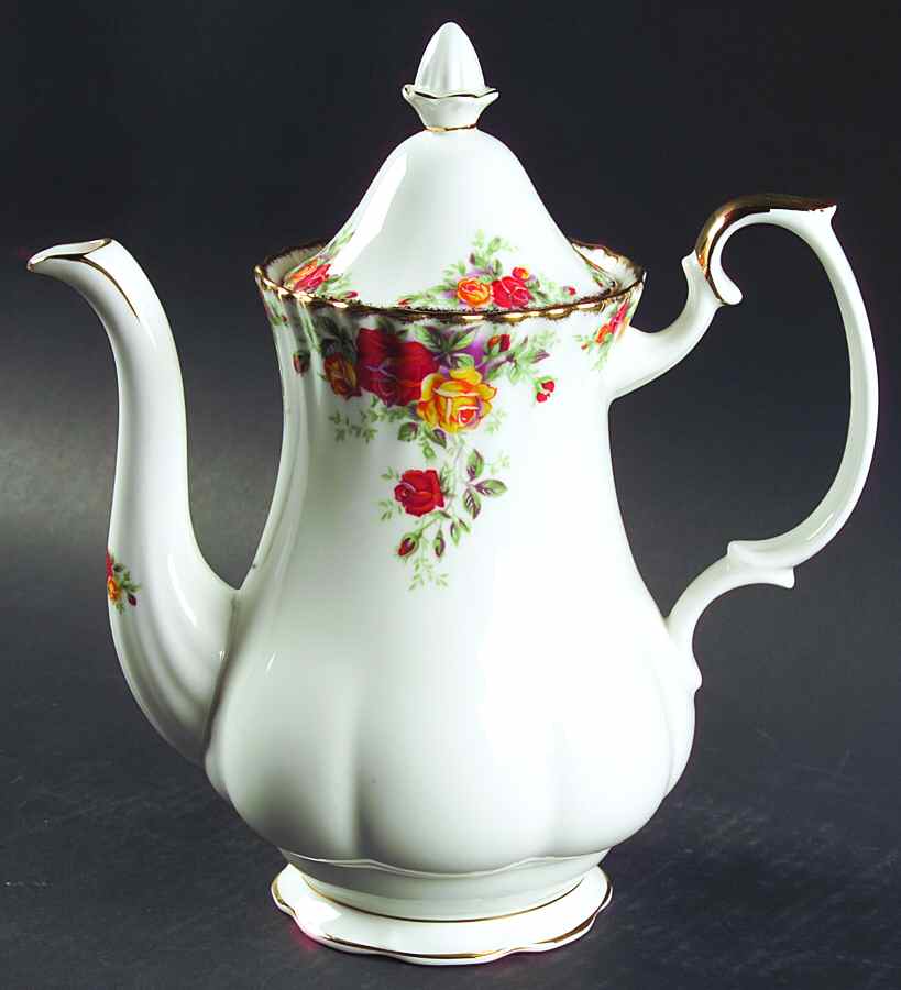 Pacific Rose Coffee Pot & Lid by Royal Albert-1