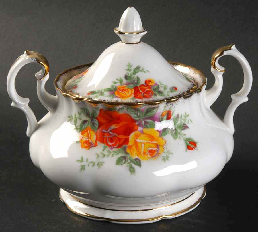 Pacific Rose Sugar Bowl & Lid by Royal Albert-1