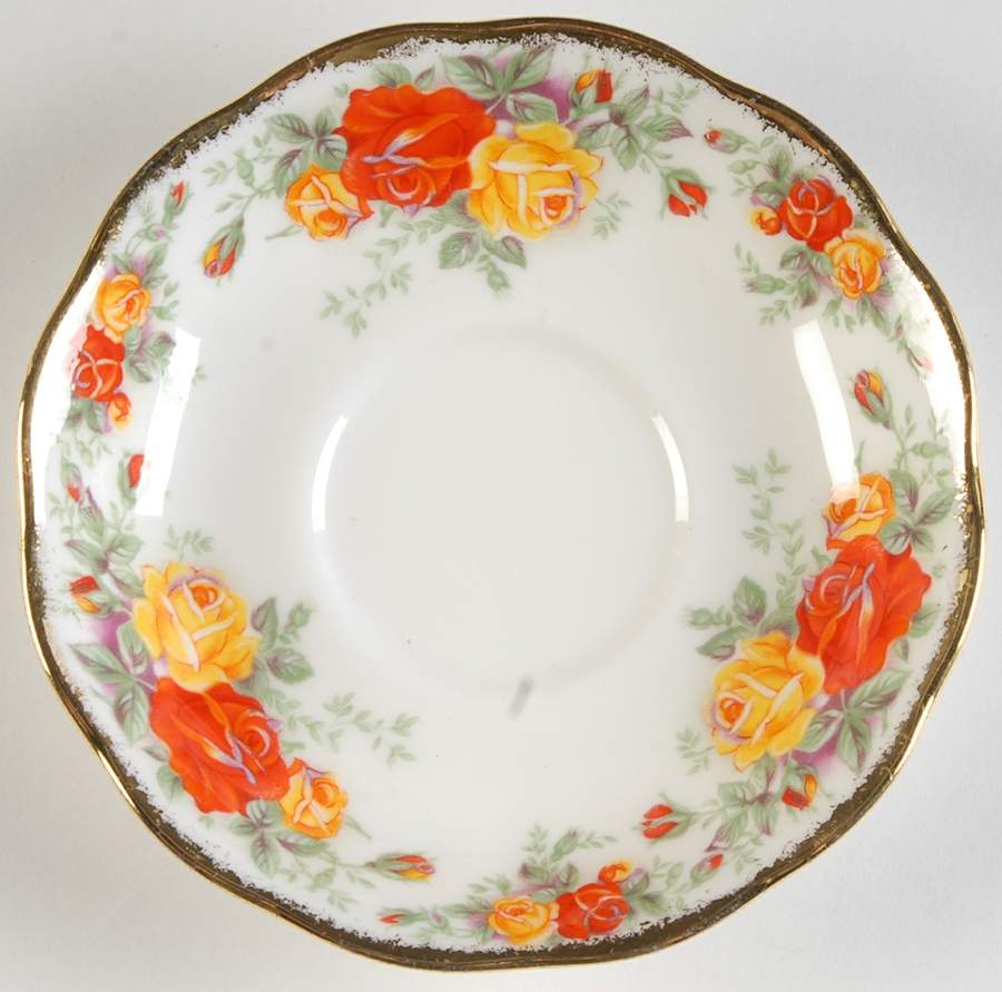 Pacific Rose Saucer for Footed Cup by Royal Albert-1