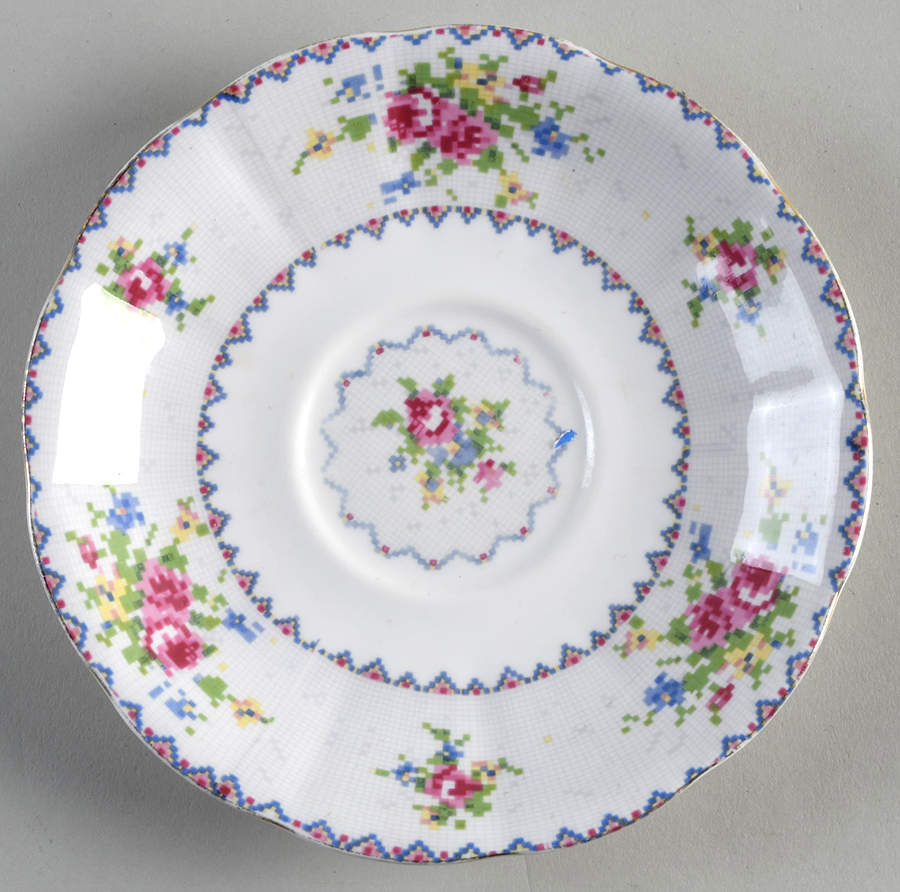 Petit Point Saucer for Footed Cup by Royal Albert-1