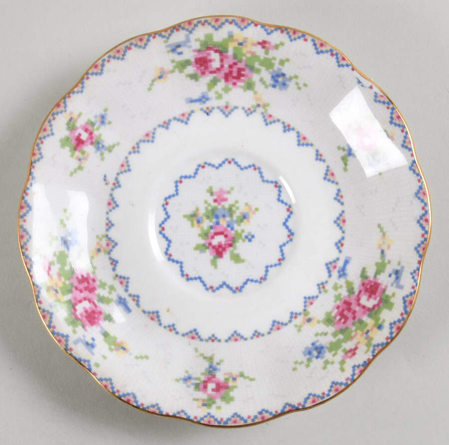 Petit Point Saucer by Royal Albert-1