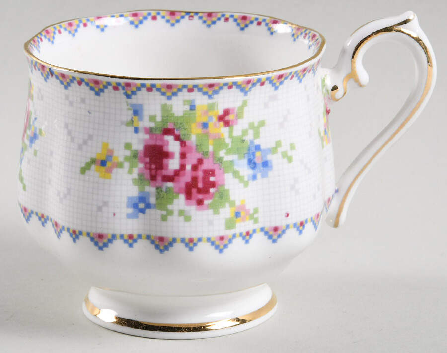 Petit Point Footed Cup by Royal Albert-1