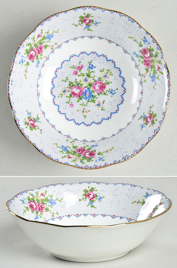 Petit Point Coupe Cereal Bowl by Royal Albert-1