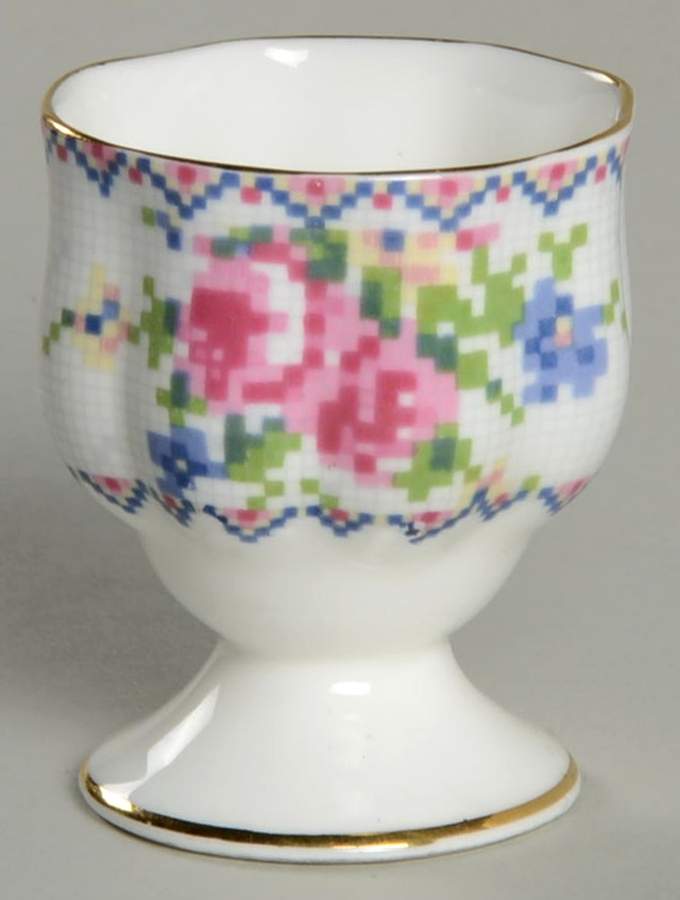 Petit Point Single Egg Cup by Royal Albert-1