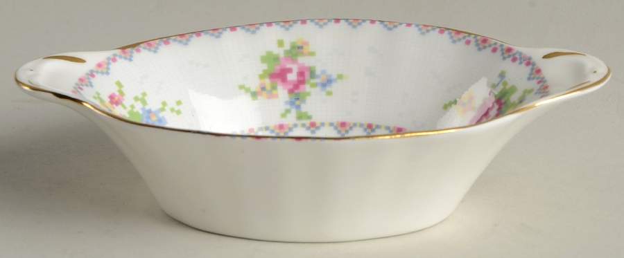 Petit Point 5" Oval Sweet Meat Dish by Royal Albert-1