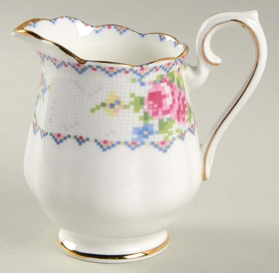 Petit Point Mini Creamer by Royal Albert-1