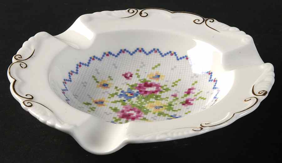 Petit Point 6" Ashtray by Royal Albert-1