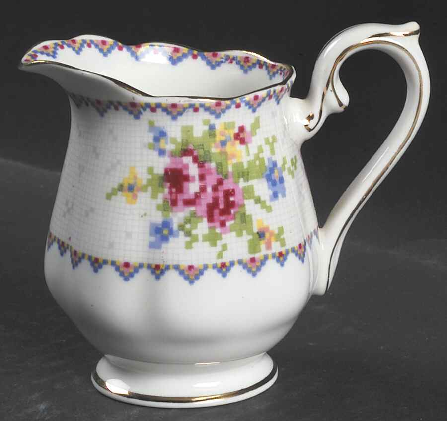 Petit Point Mini Creamer by Royal Albert-1