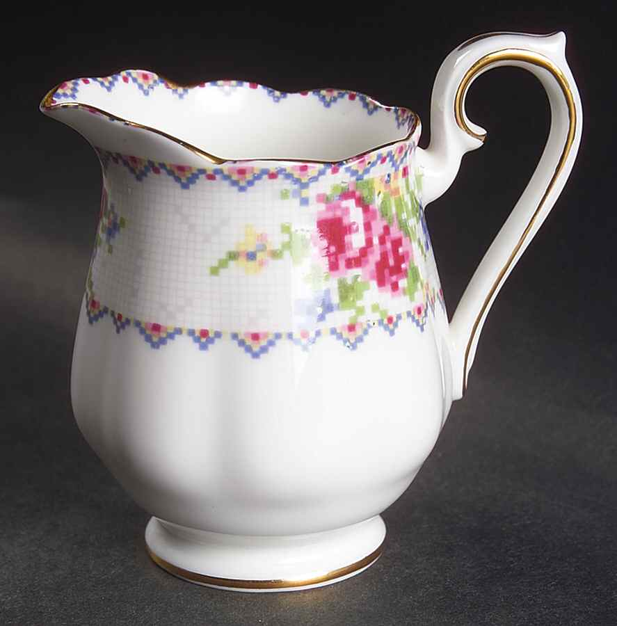 Petit Point Mini Creamer by Royal Albert-1