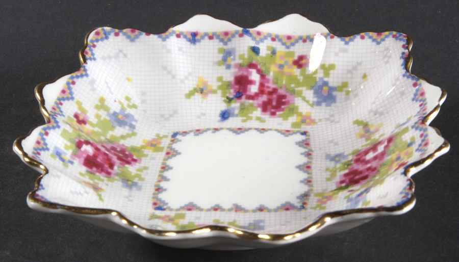 Petit Point Nut Dish by Royal Albert-1