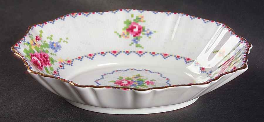 Petit Point Nut Dish by Royal Albert-1
