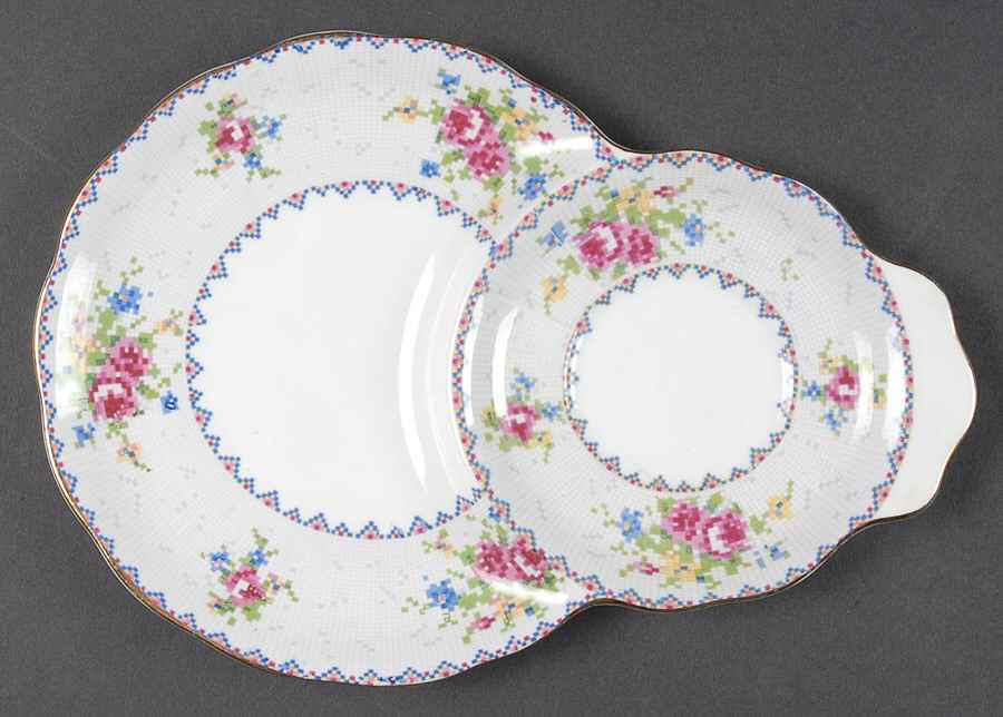 Petit Point Plate for Dessert Plate & Cup Set by Royal Albert-1