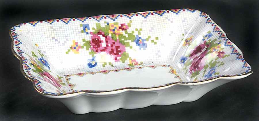 Petit Point 5" Rectangular Sweet Meat by Royal Albert-1