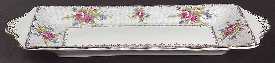 Petit Point Small Sandwich Tray by Royal Albert-1