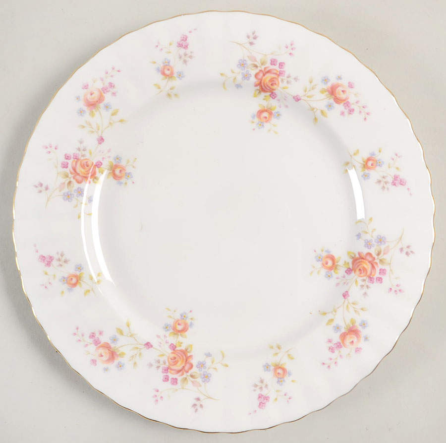 Peach Rose Salad Plate by Royal Albert-1