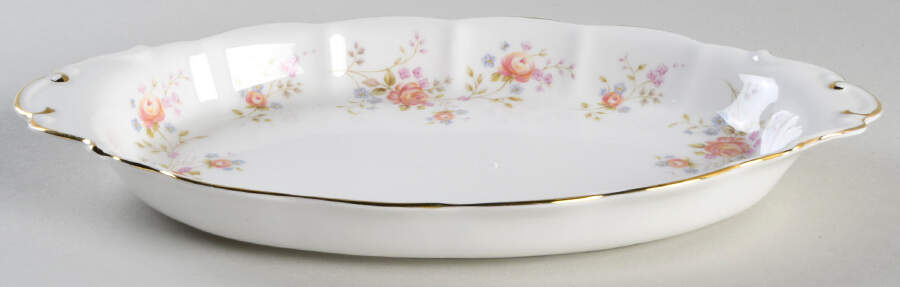 Peach Rose Tray for Creamer & Open Sugar by Royal Albert-1