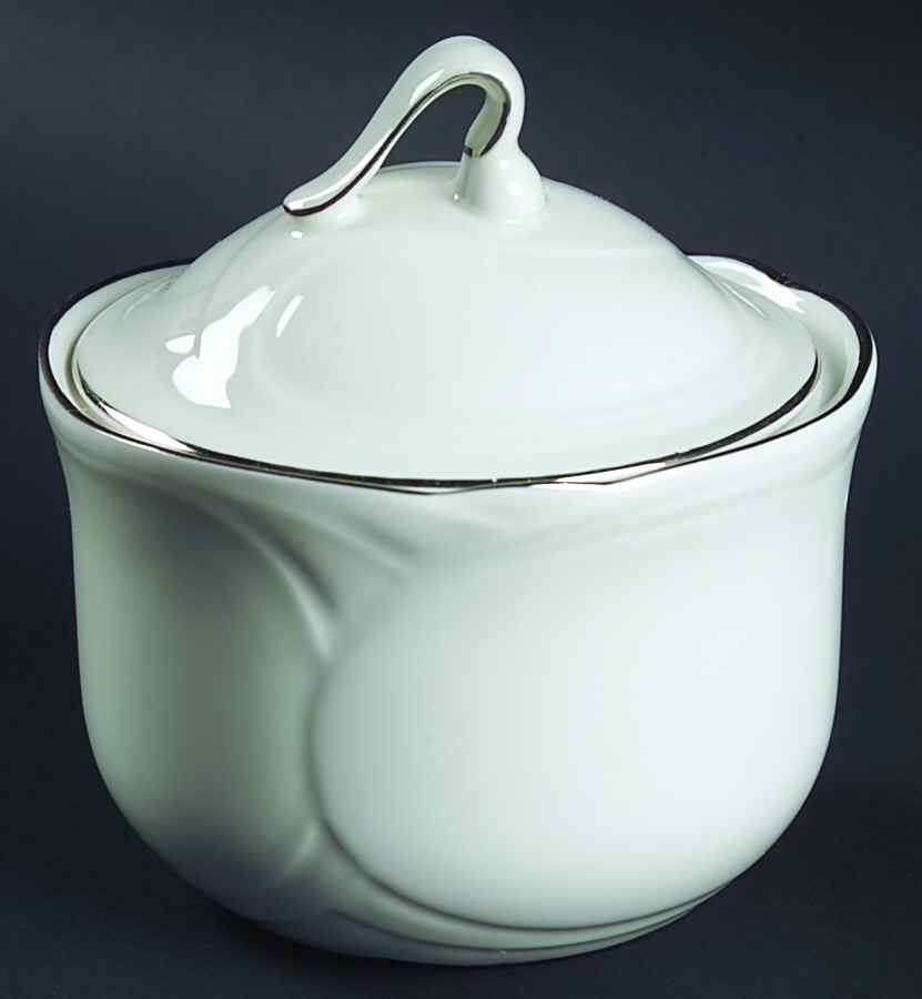 Platino Sugar Bowl & Lid by Royal Albert-1