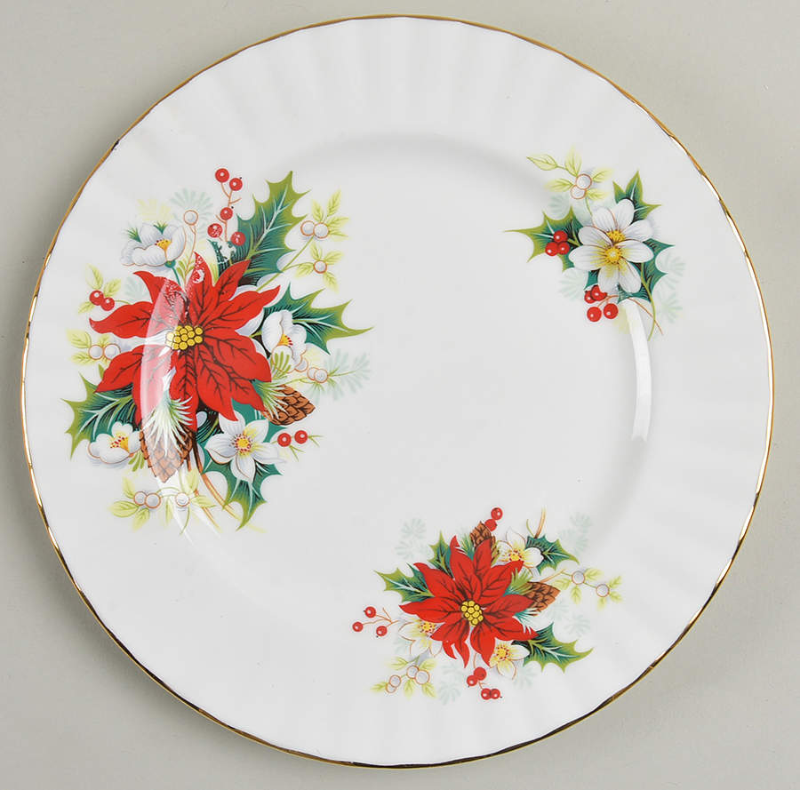 Poinsettia Salad Plate by Royal Albert-1