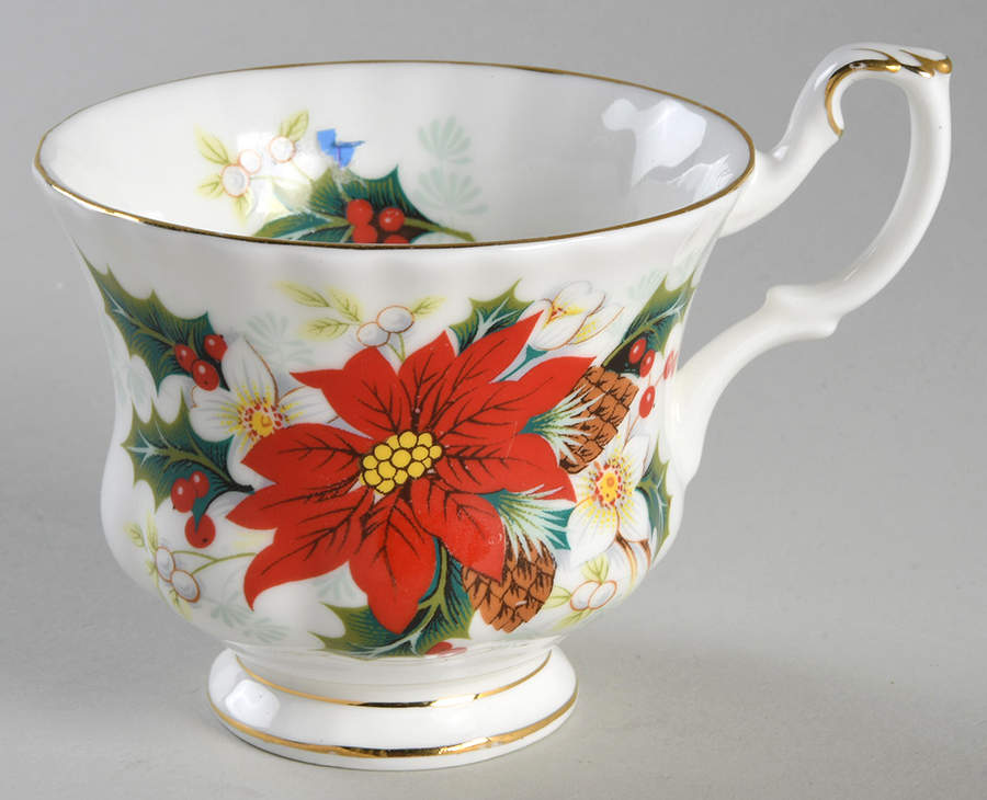 Poinsettia Footed Cup by Royal Albert-1