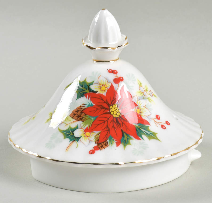 Poinsettia Lid for Teapot by Royal Albert-1