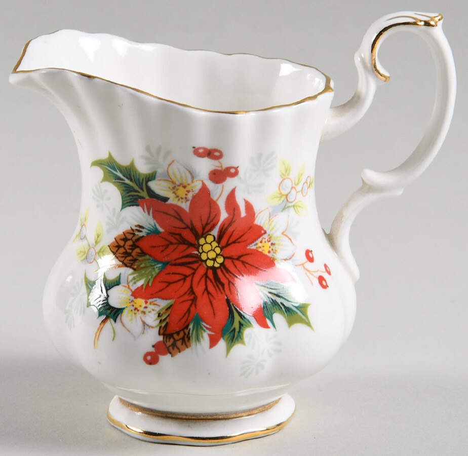 Poinsettia Mini Creamer by Royal Albert-1