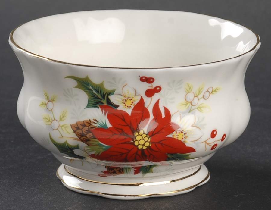 Poinsettia Open Sugar Bowl by Royal Albert-1