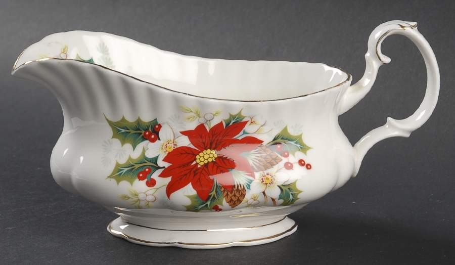 Poinsettia Gravy Boat by Royal Albert-1