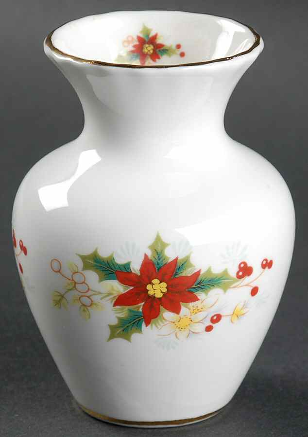 Poinsettia 3" Vase by Royal Albert-1