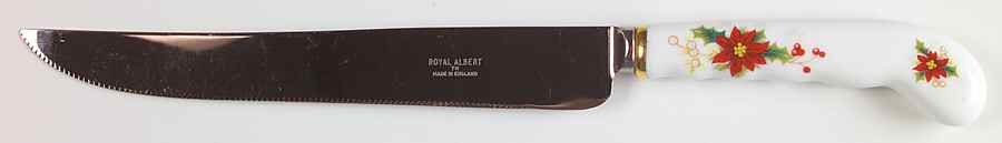Poinsettia Cake Knife/Server with Stainless Blade by Royal Albert-1