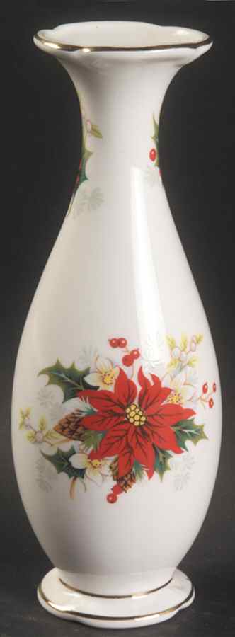 Poinsettia 7" Bud Vase by Royal Albert-1