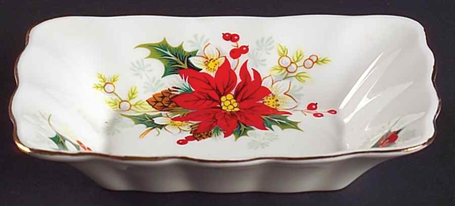 Poinsettia Rectangular Sweet Meat Dish by Royal Albert-1